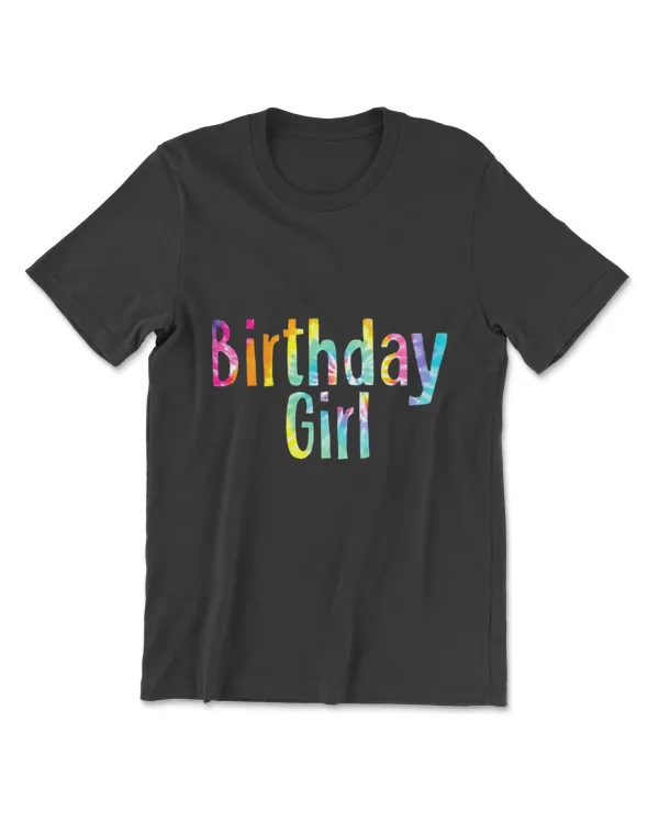 Cool Hippie Tie Dye Birthday Girl