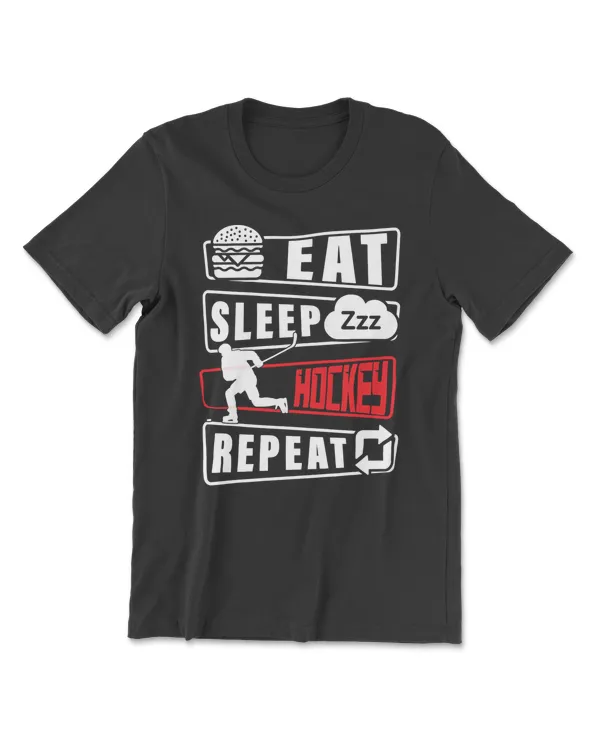 Hockey Eat Sleep Hockey Repeat Funny Ice Hockey Player s Essential 312 player