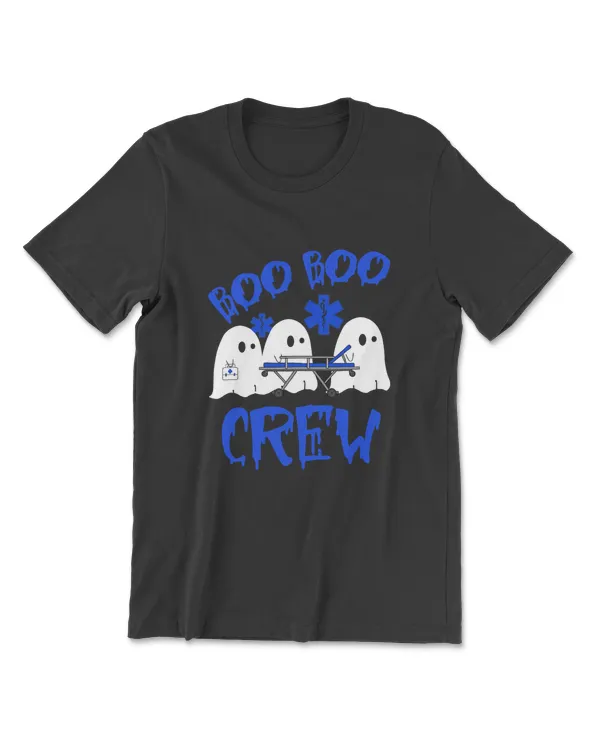 Boo Boo Crew Funny Ghost EMS EMT Paramedic Nurse Halloween T-Shirt