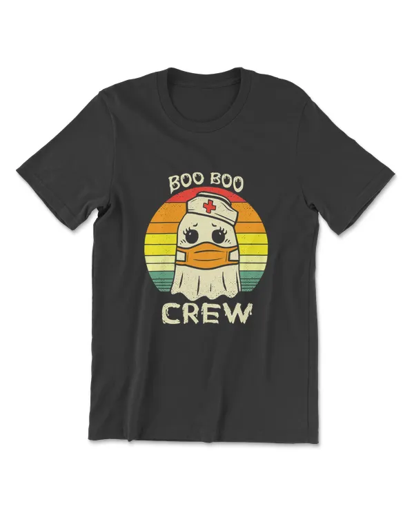 Boo Boo Crew Ghost Nurse Halloween 2021 Nursing Cute T-Shirt
