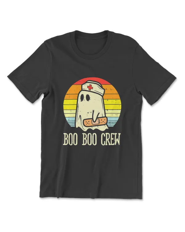 Boo Boo Crew Nurse Halloween Shirt For Nurses RN Ghost T-Shirt