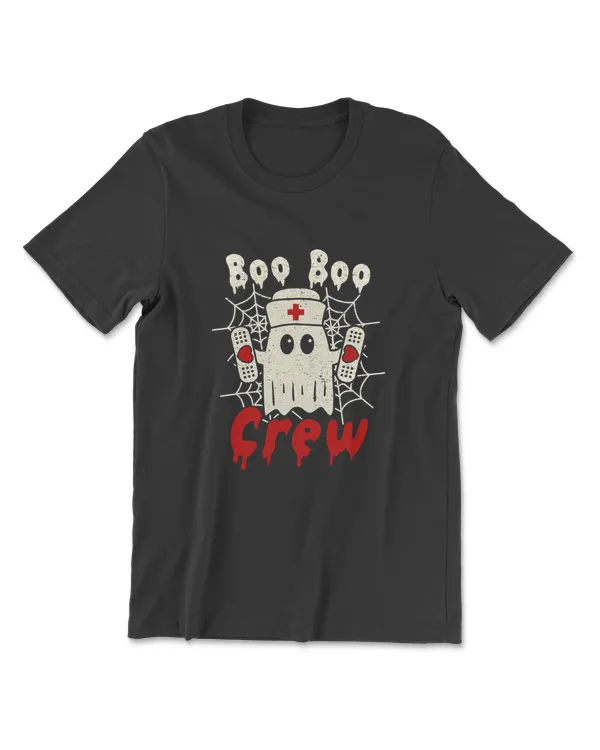Boo Boo Crew Shirt Nurse Ghost Costume Funny Halloween Gift T-Shirt