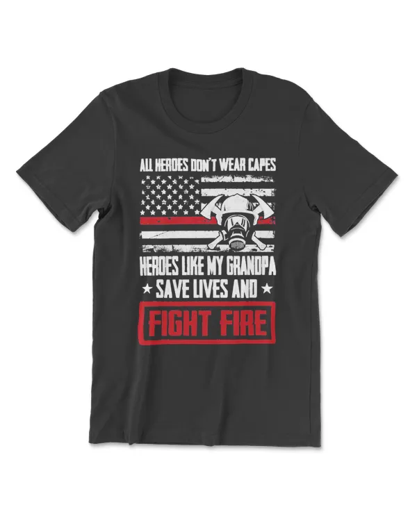 Veteran All Heroes Dont Wear Capes Heroes Like My Grandpa 278 navy soldier army military