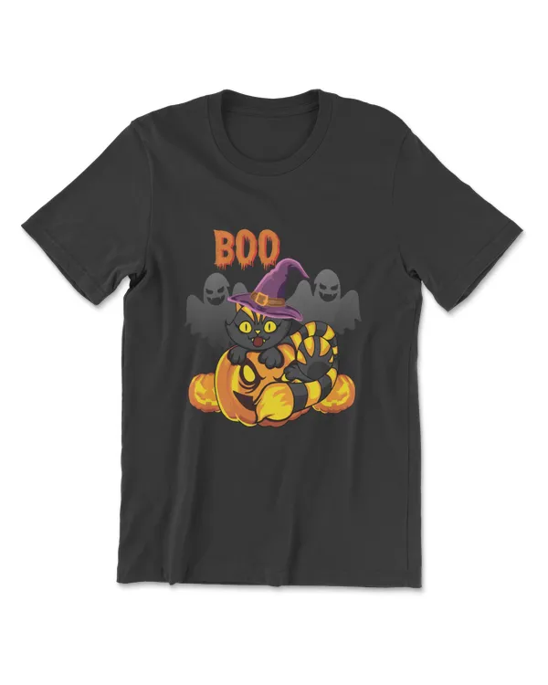 Halloween Cat Witch Hat Pumpkin Black Cat Costume