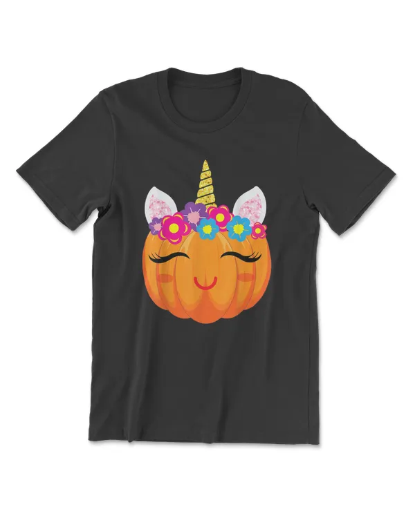 Cute Unicorn Girls Halloween Pumpkin Patch Costume Women