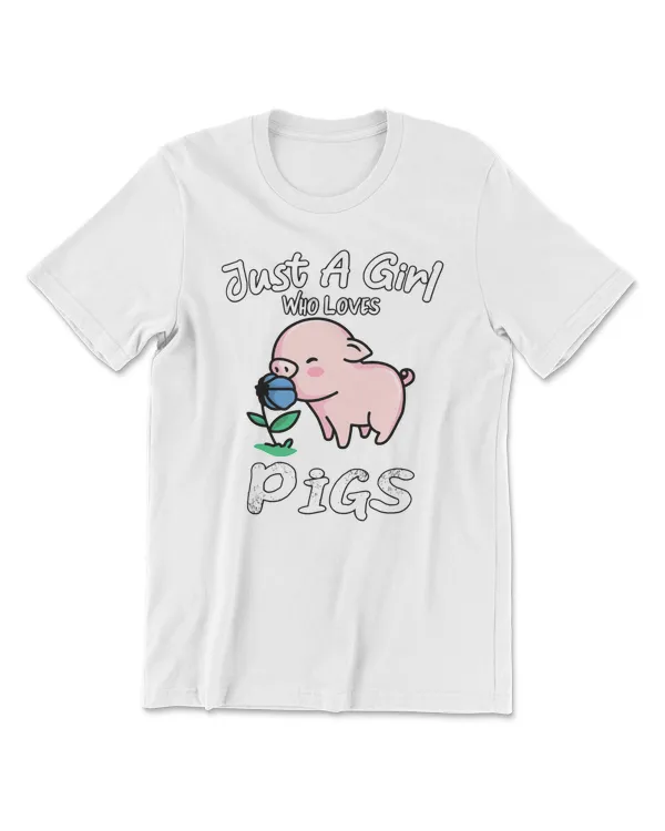 Pig Just a Girl Who Loves Pigs Pig Livestock Lovers Cute Animal 151 cattle