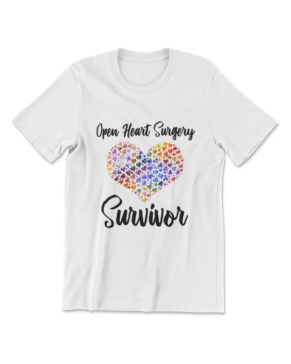 I Survived Open Heart Surgery TShirt; Heart Attack Survivor
