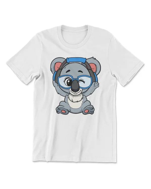 Koala Cute Winking Koala Bear DJ With Headphones