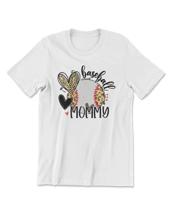 Baseball Baseball Mommy Leopard Heart Funny Mothers Day 12 Baseball Coach
