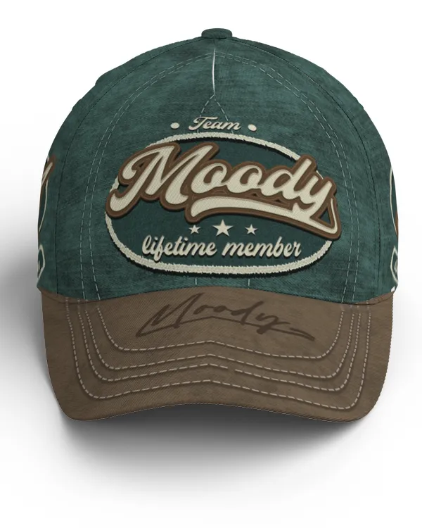 Team MOODY Lifetime Member Baseball Cap Na01