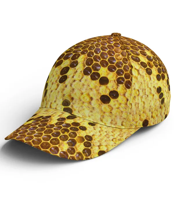 CAP06 Bee And Honey Baseball Cap Classic Cap Unisex CAP06 Bee And Honey Baseball Cap Classic Cap Unisex