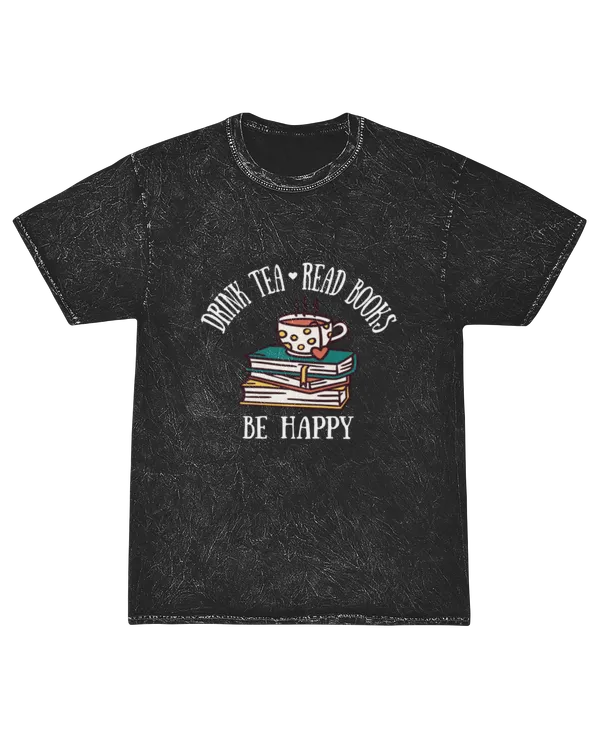ETT856 Drink Tea Read Books Be Happy