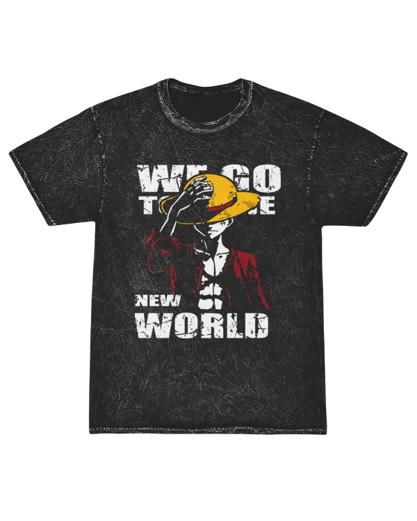 One Piece Monkey D. Luffy Short Sleeve Shirt Mineral Washed Tee