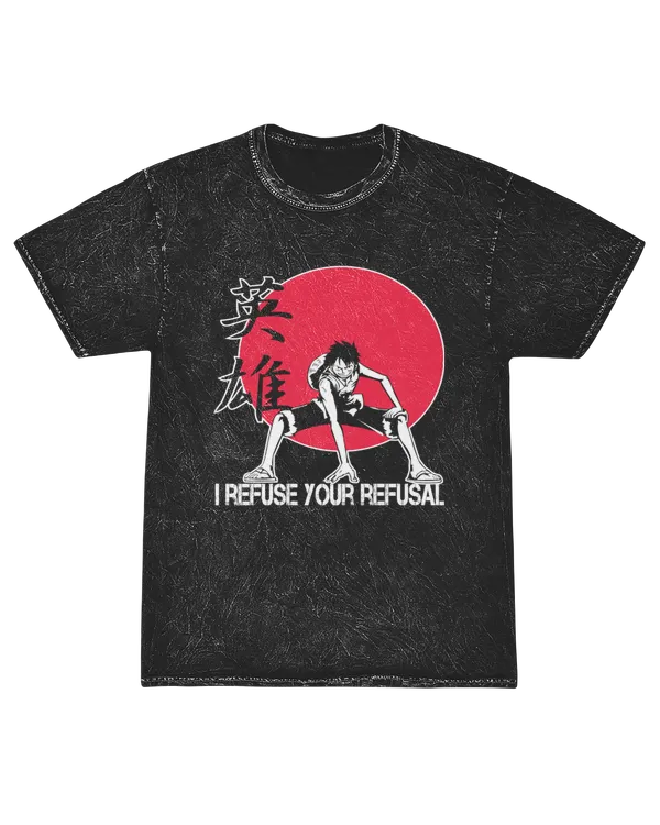 One Piece Monkey D. Luffy Short Sleeve Shirt Mineral Washed Tee