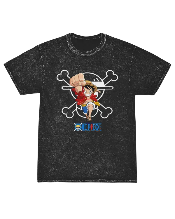 One Piece Monkey D. Luffy Short Sleeve Shirt Mineral Washed Tee