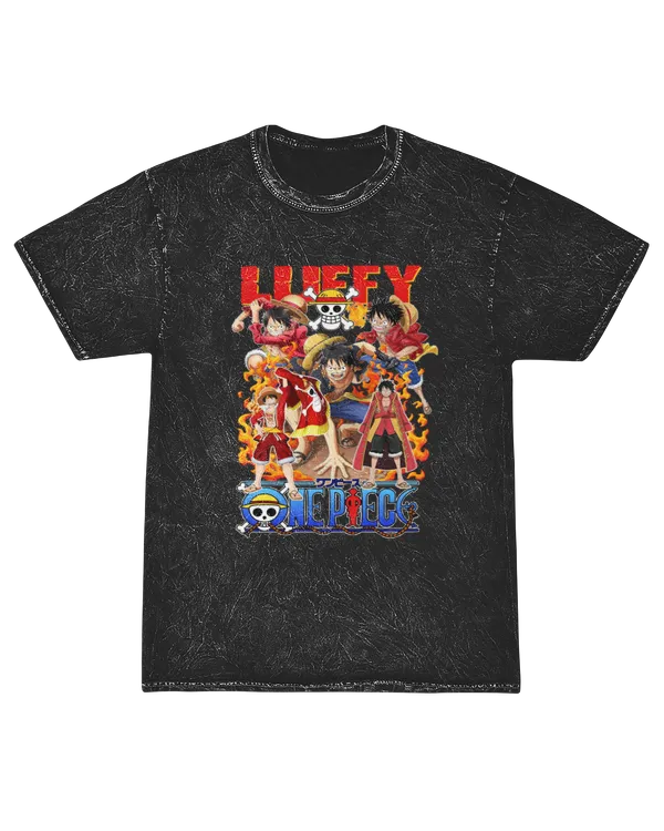 One Piece Monkey D. Luffy Short Sleeve Shirt Mineral Washed Tee