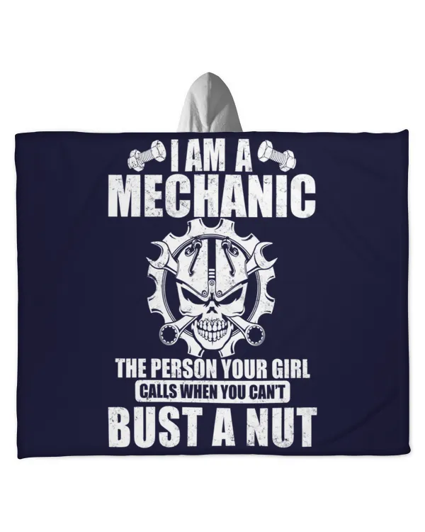 BUST THE NUST - Hooded Sherpa Fleece Blanket Hooded Sherpa Fleece Blanket