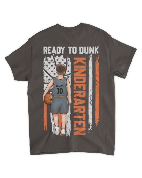Ready To Dunk - Personalized Back Printed Shirt, Gear Up for Glory