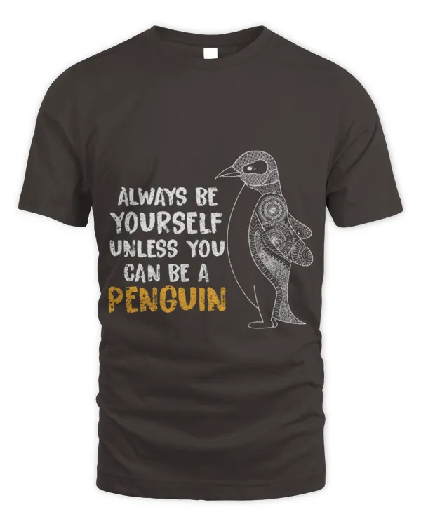 Penguin Pet Bird Zookeeper Arctic Distressed - Unisex Standard T-Shirt - Oversized Print Unisex Standard T-Shirt - Oversized Print