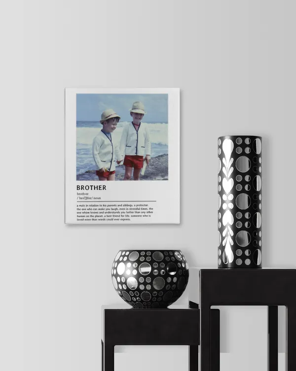 Personalized Brother Definition Quote Wall Art Plaque, Gifts for Brother, Gift idea for Brother