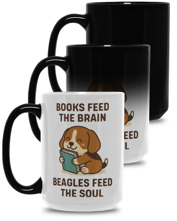 Books Feed The Brain Beagles Feed The Soul