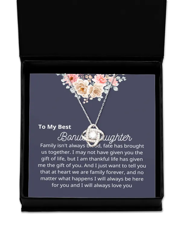 Love Knot Silver Necklace