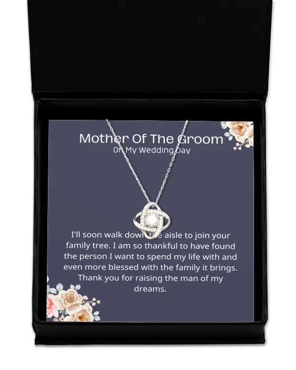 Love Knot Silver Necklace
