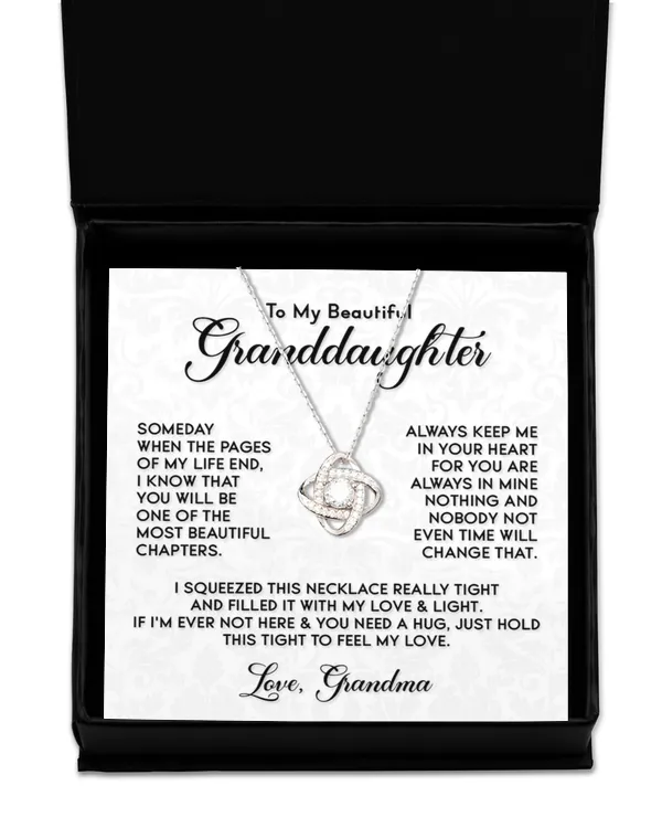 Love Knot Silver Necklace