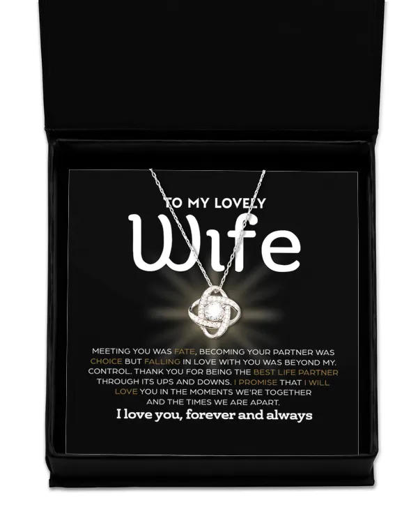 Love Knot Silver Necklace