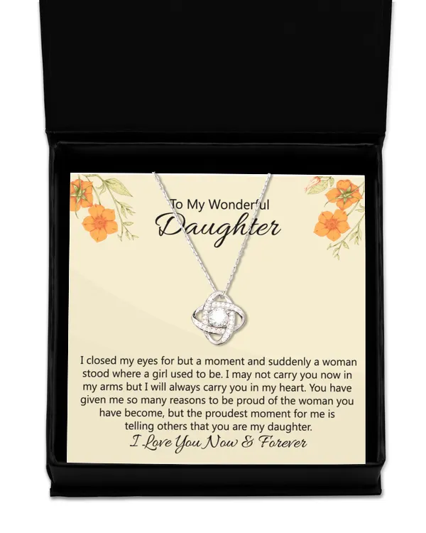 Love Knot Silver Necklace