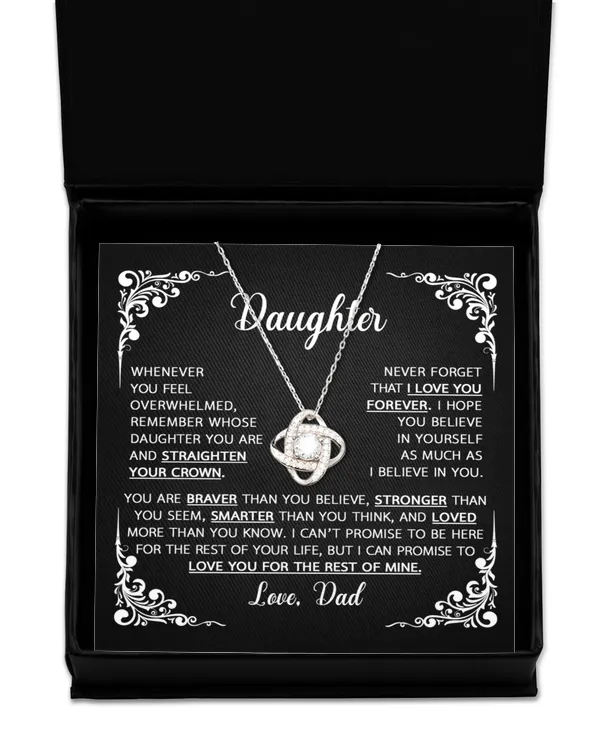 Love Knot Silver Necklace