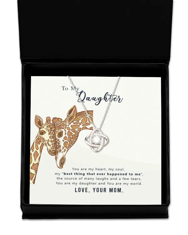 Love Knot Silver Necklace