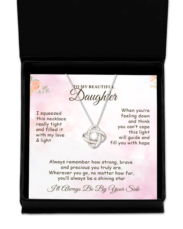 Love Knot Silver Necklace