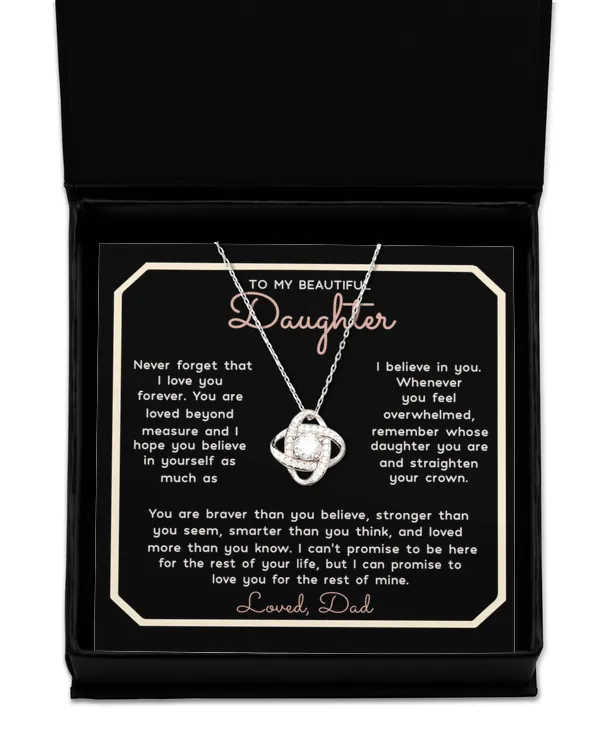 Love Knot Silver Necklace