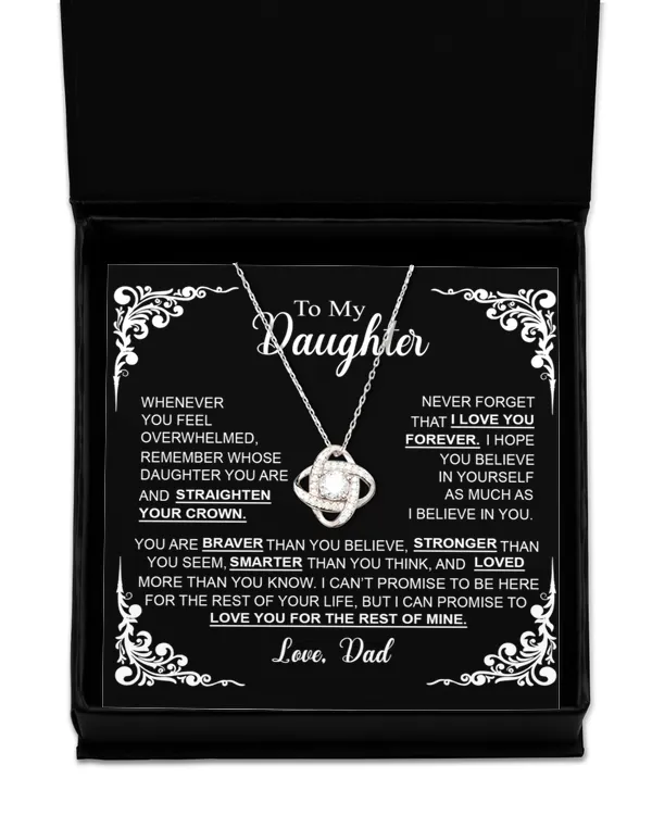 Love Knot Silver Necklace