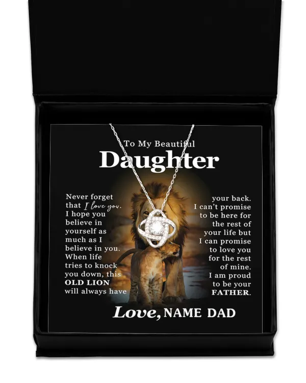 Love Knot Silver Necklace