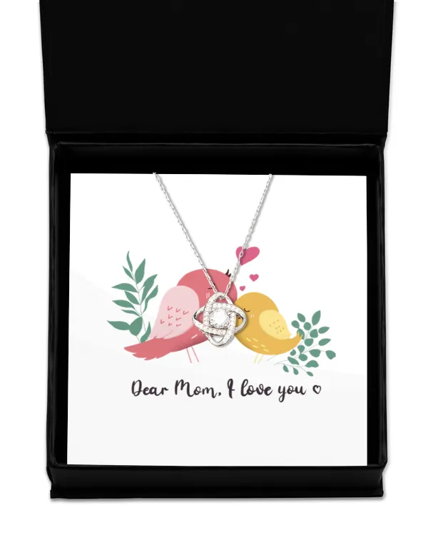 Love Knot Silver Necklace