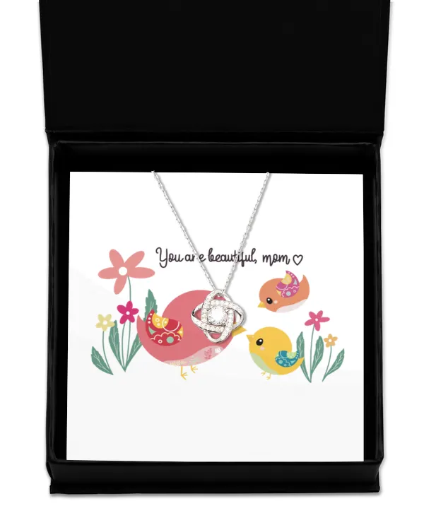 Love Knot Silver Necklace