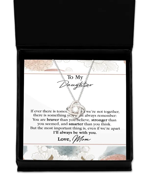 Love Knot Silver Necklace