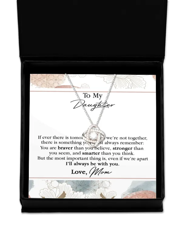 Love Knot Silver Necklace