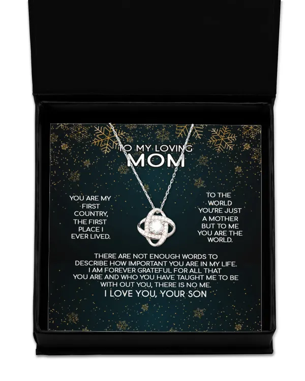 Love Knot Silver Necklace