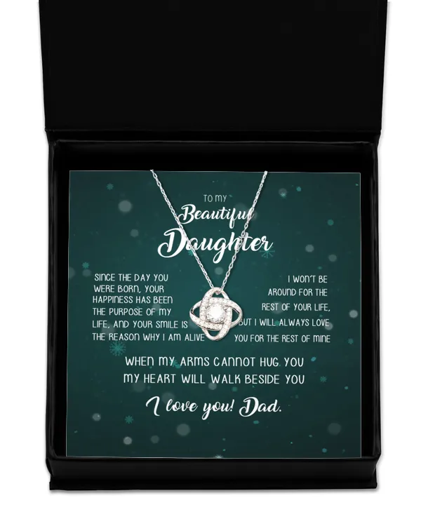 Love Knot Silver Necklace