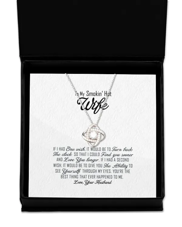 Love Knot Silver Necklace