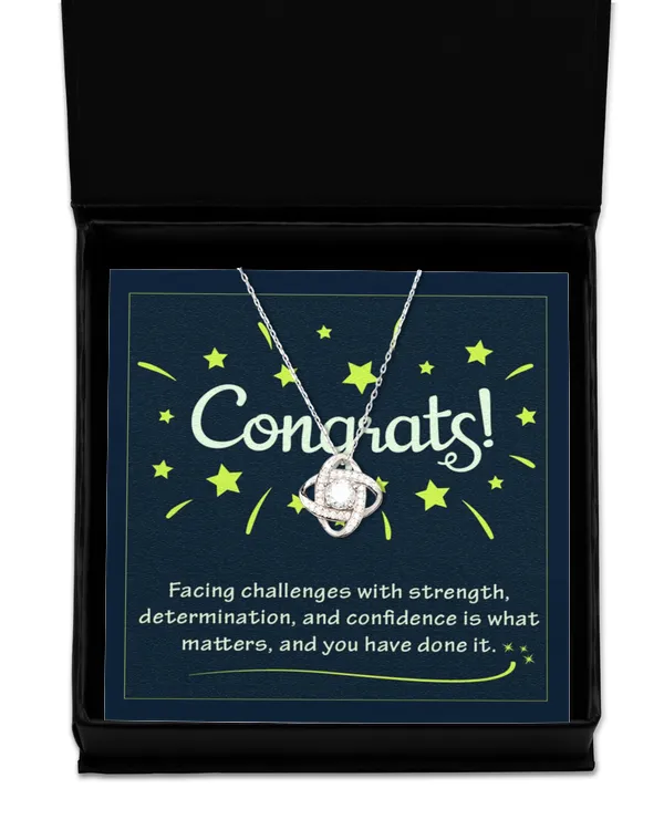Love Knot Silver Necklace