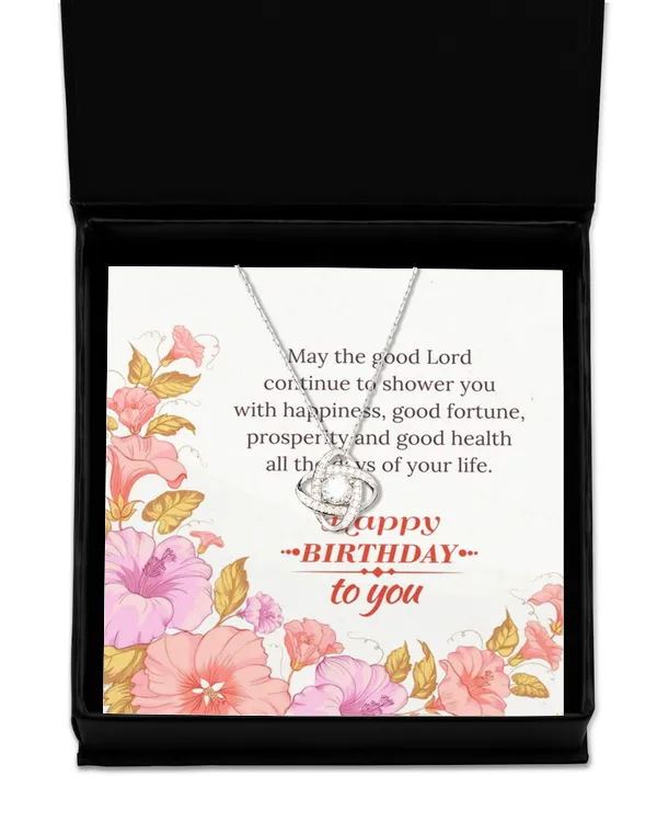 Love Knot Silver Necklace