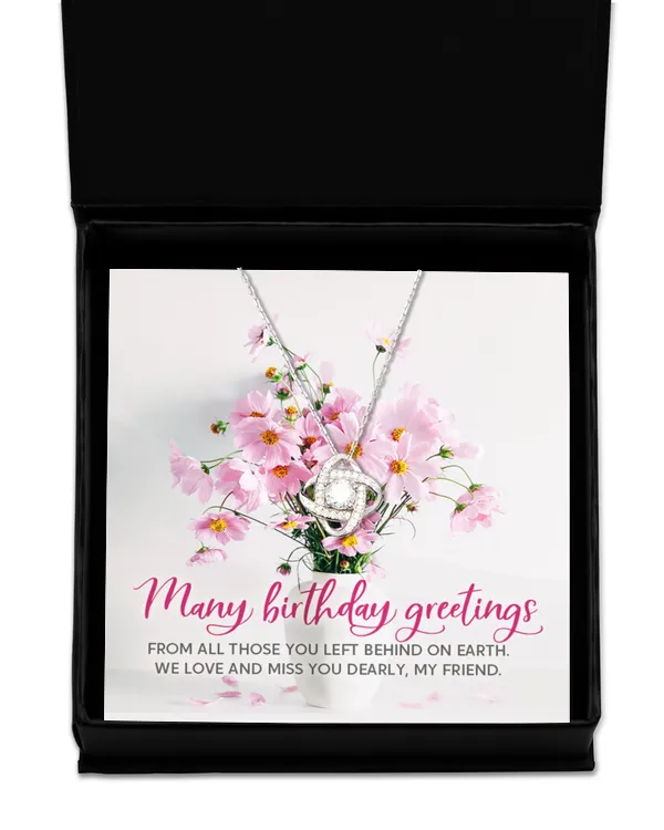 Love Knot Silver Necklace