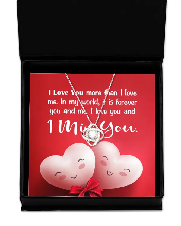 Love Knot Silver Necklace