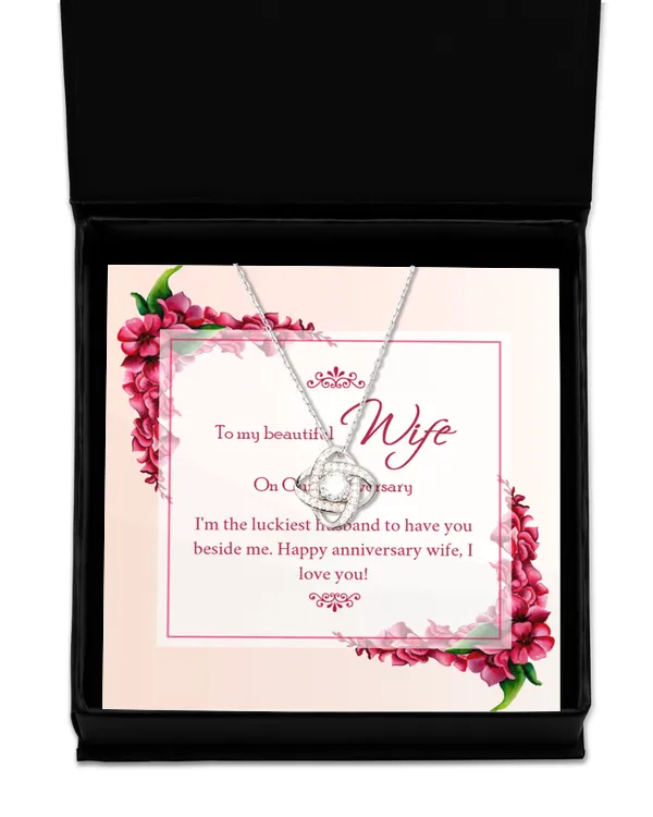 Love Knot Silver Necklace