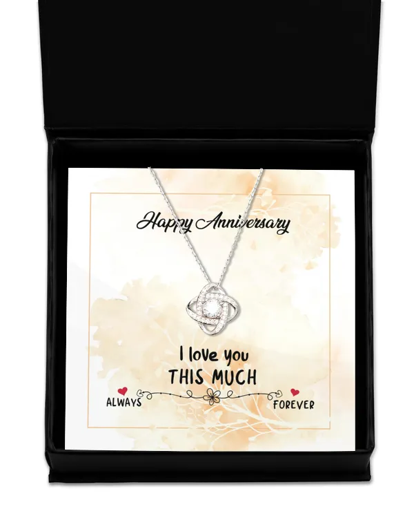 Love Knot Silver Necklace