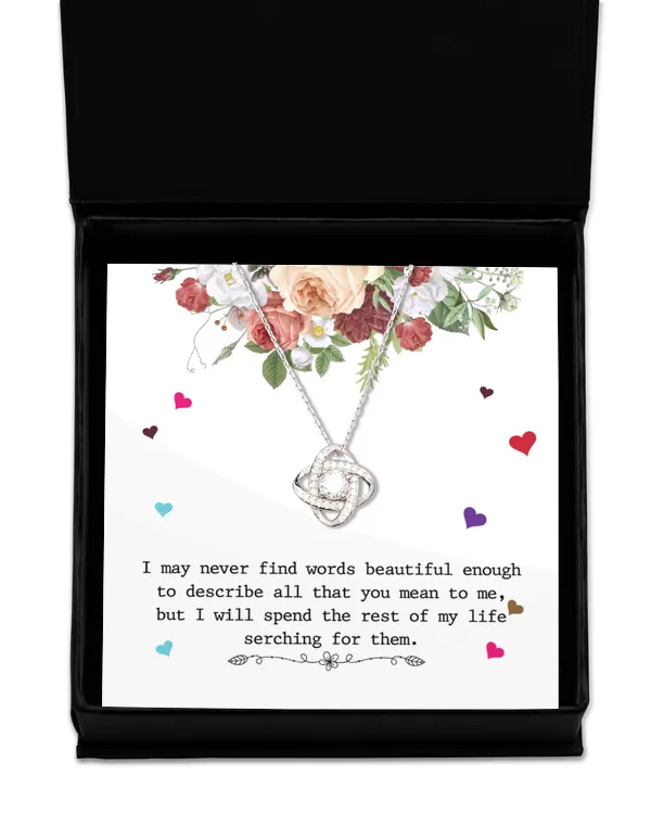 Love Knot Silver Necklace